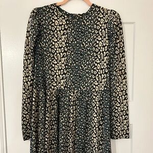 Zara print long sleeve dress Women's M